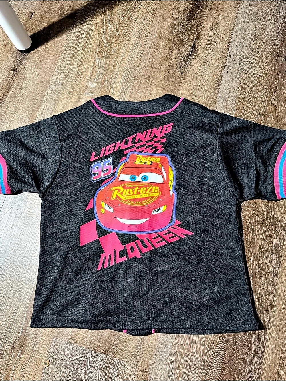 Brand New Never Used 3T Disney Pixar Cars Lightning McQueen Baseball Jersey Blac